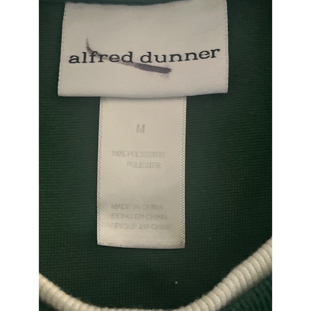 Alfred Dunner Green Christmas Sweatshirt Women's Medium Santa Sleigh Embroidered - Picture 8 of 9
